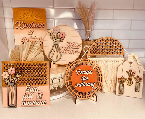 Kindness Is Golden Boho Tier Tray