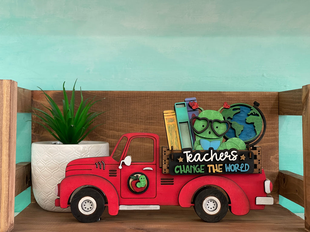 Teachers Change The World- Interchangeable Truck Insert