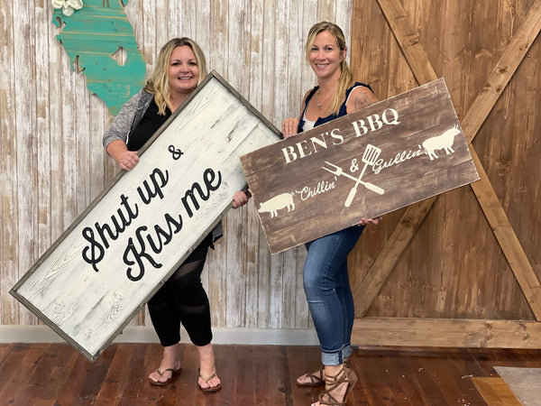 Oversized Plank Sign Project