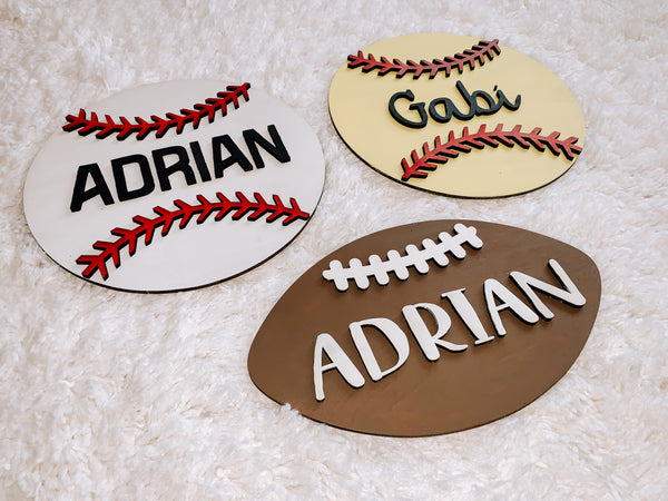 Custom Name 3D Sport Sign Kit - Shipping, Pick-Up or Delivery