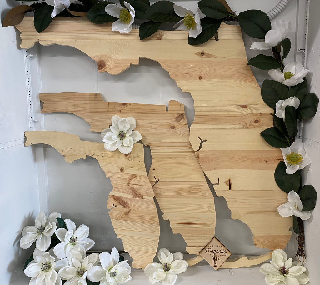 Wood Florida Cutout (Available in 3 Sizes!)